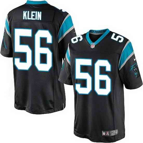 Nike Panthers #56 A.J. Klein Black Team Color Mens Stitched NFL Elite Jersey